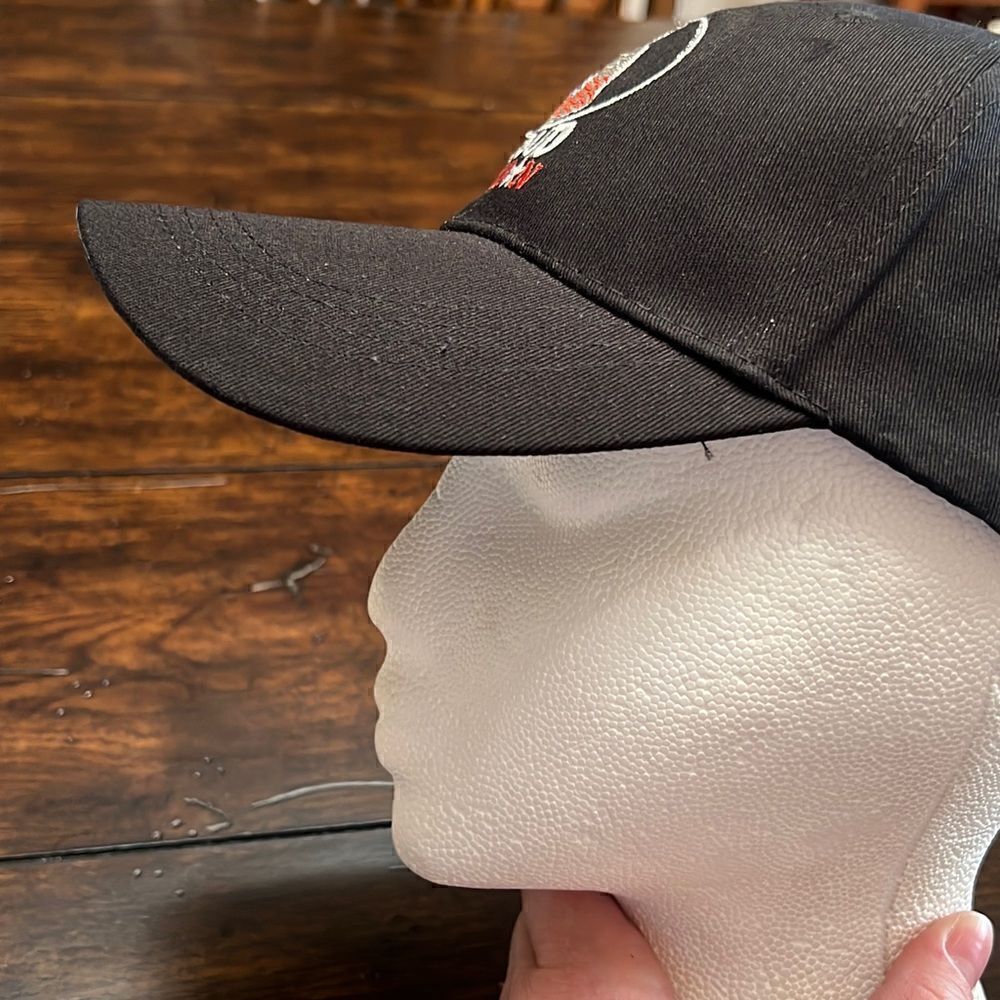 PROUD VETERAN HAT black hat w/ embroidered text & dog tags NWOT New adjustable - Picture 6 of 10